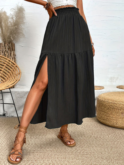 Frill Slit Skirt - Odaingerous